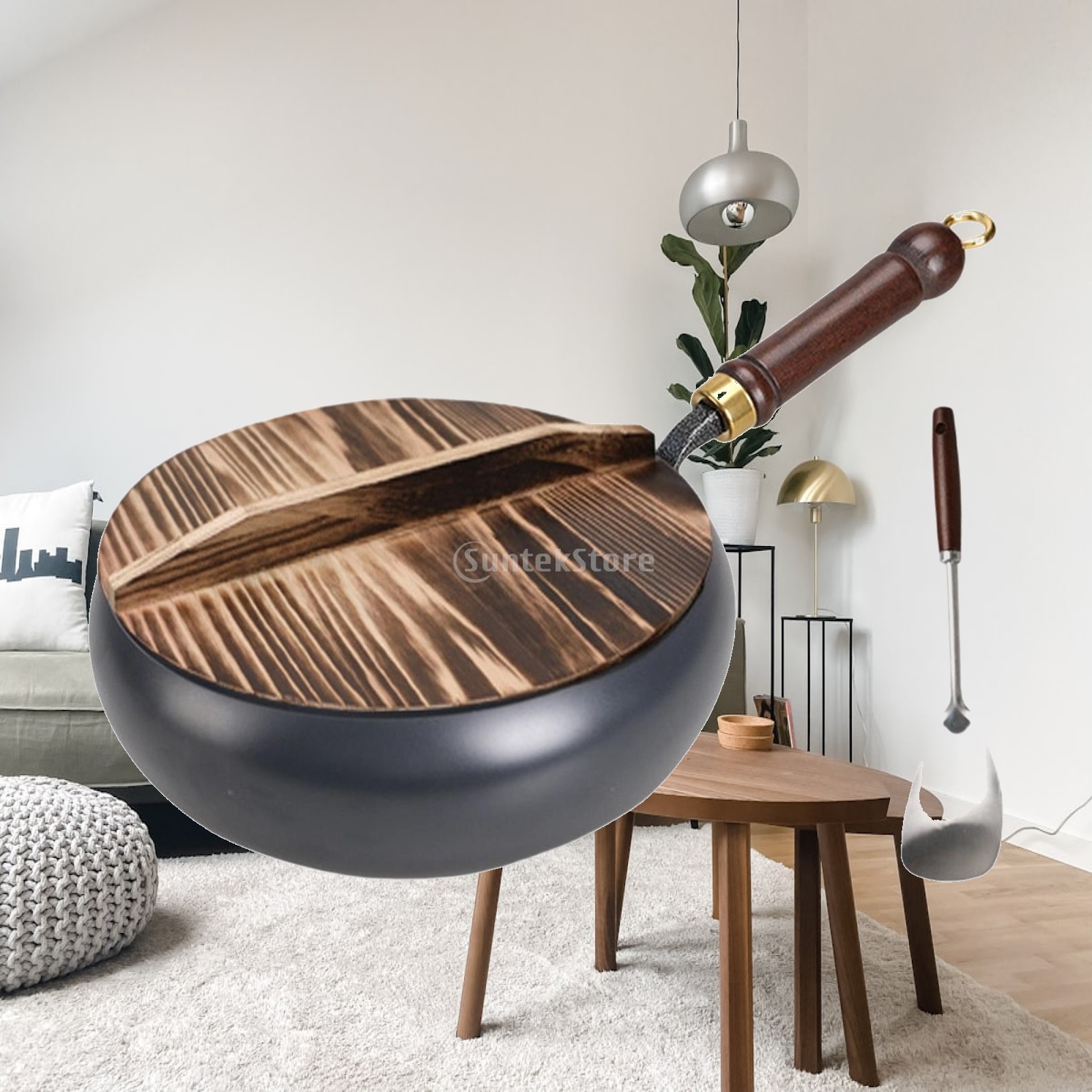 Wok Electric Flat - Stir Fry Wok Nonstick Iron Flat