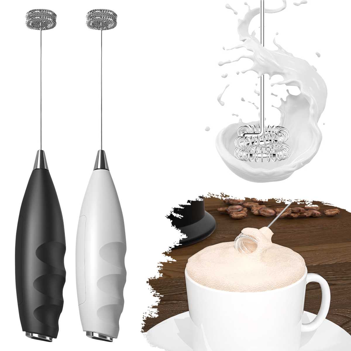 Kitchen Appliances B&Q - Coffee Electric Milk Frother Electric Whisk