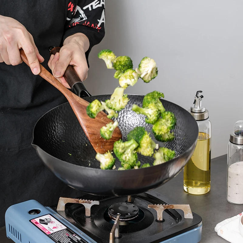 Carbon Steel Wok Pan 32cm Stir - Wok Electric Flat 评论和价格