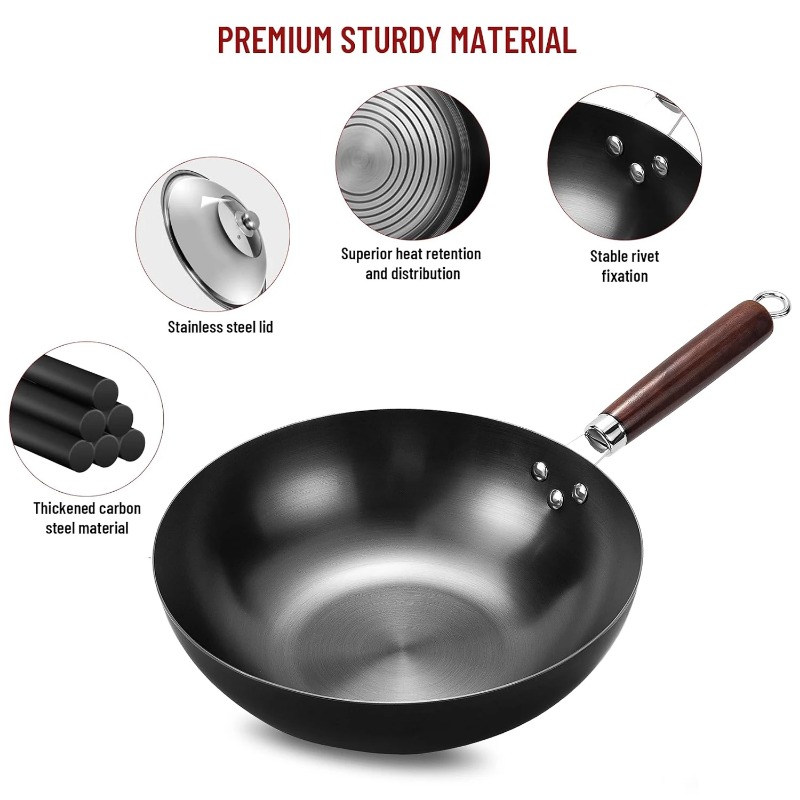 Flat Bottom Wok Pan 32cm Skill - Wok Electric Flat 评论和价格