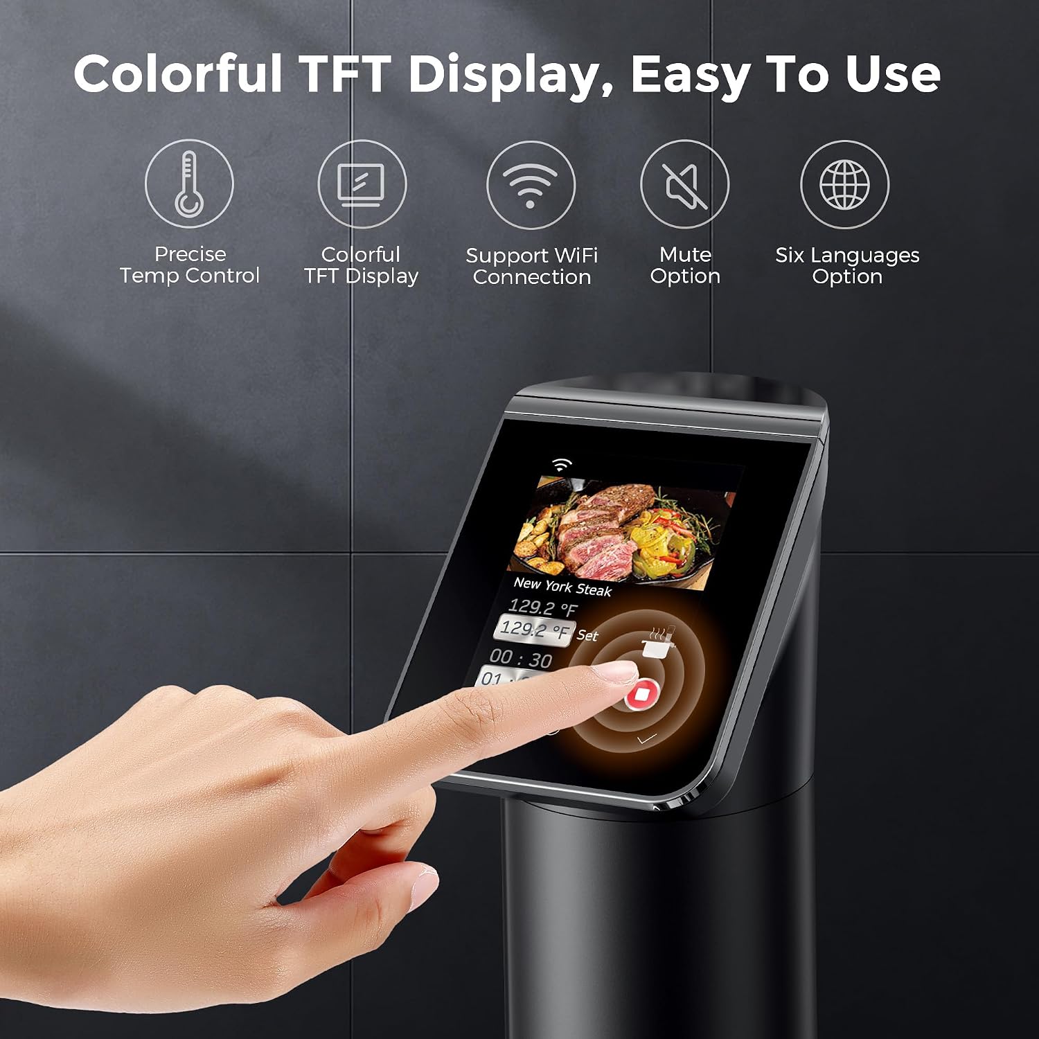 1100W Black WiFi Sous Vide Coo - Sous Vide Immersion 评论和价格