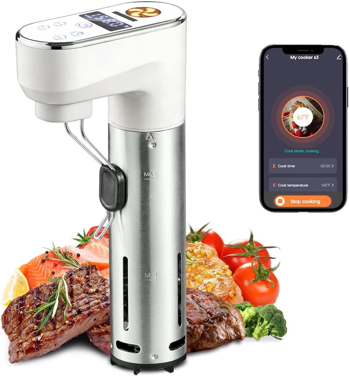 1300W WiFi Smart Sous Vide Coo - Sous Vide Immersion 评论和价格