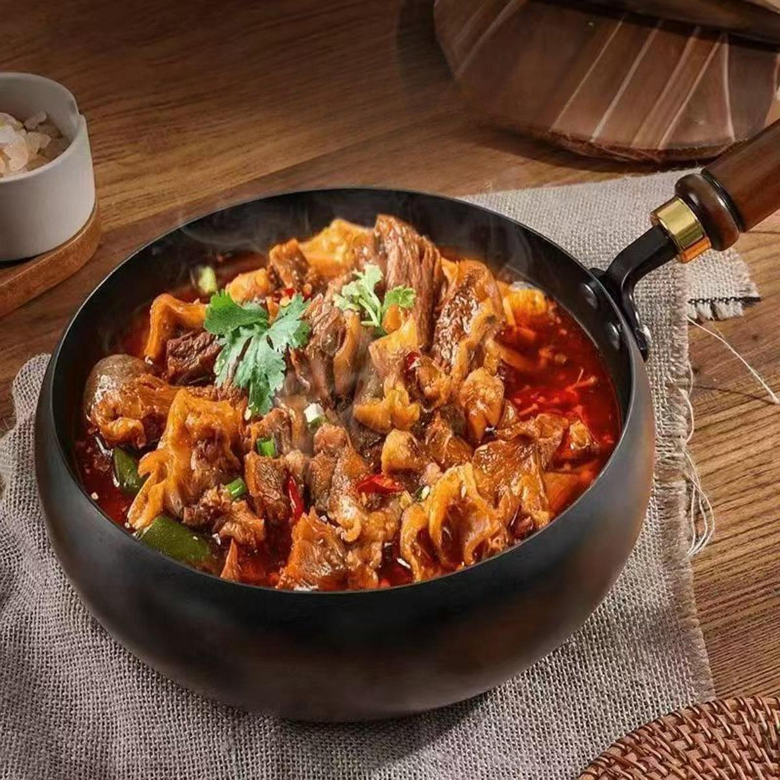 24cm Fine Iron Wok Pan  Stir F - Wok Electric Flat 评论和价格