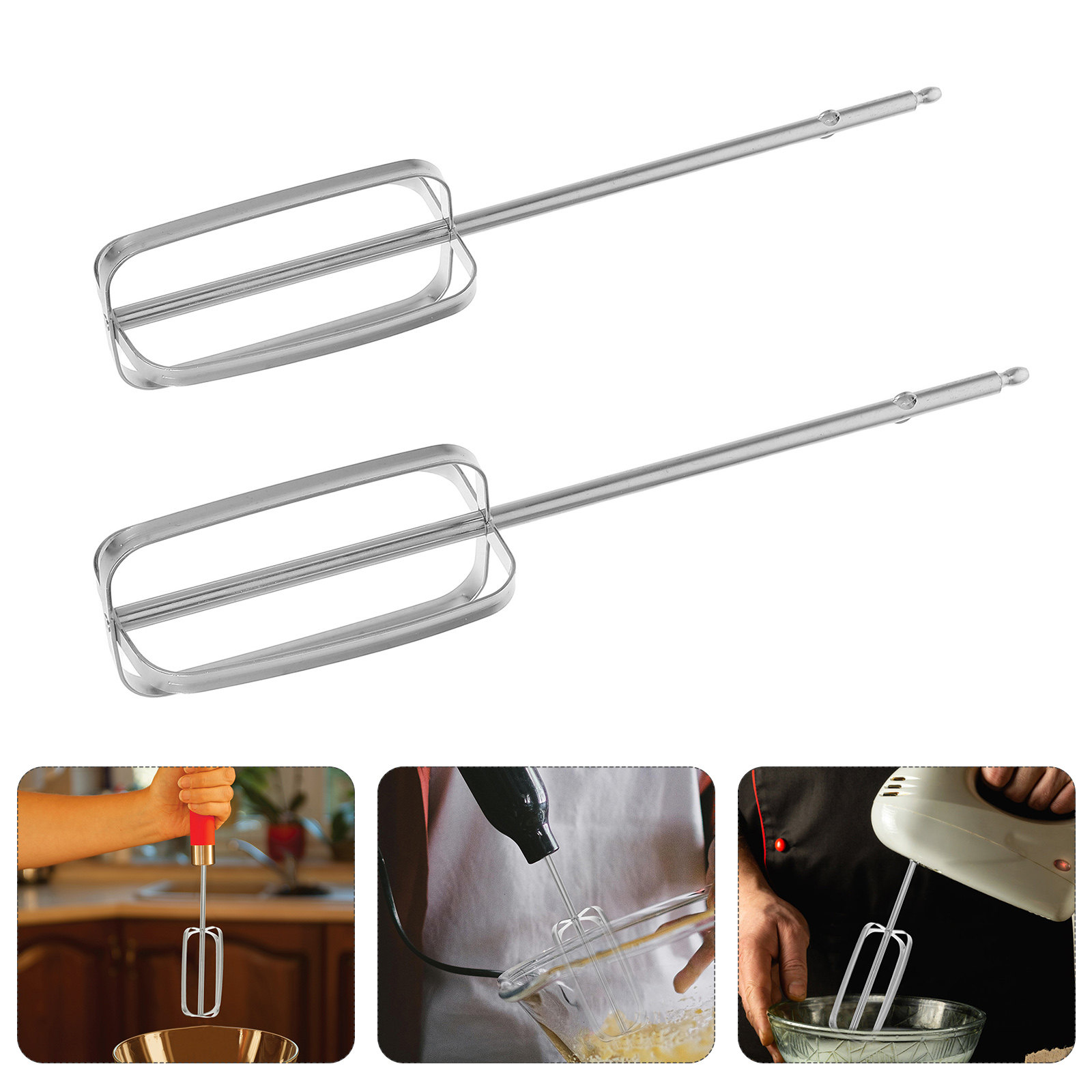 2 Pcs Stainless Steel Hand Mix - Kitchen Appliances B&Q 评论和价格