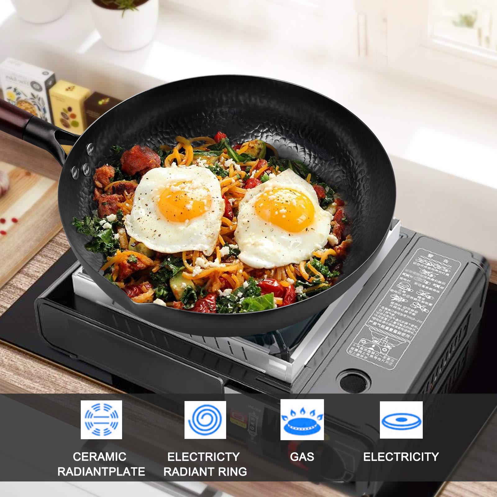 Carbon Steel Wok,Woks and Stir - Wok Electric Flat 评论和价格